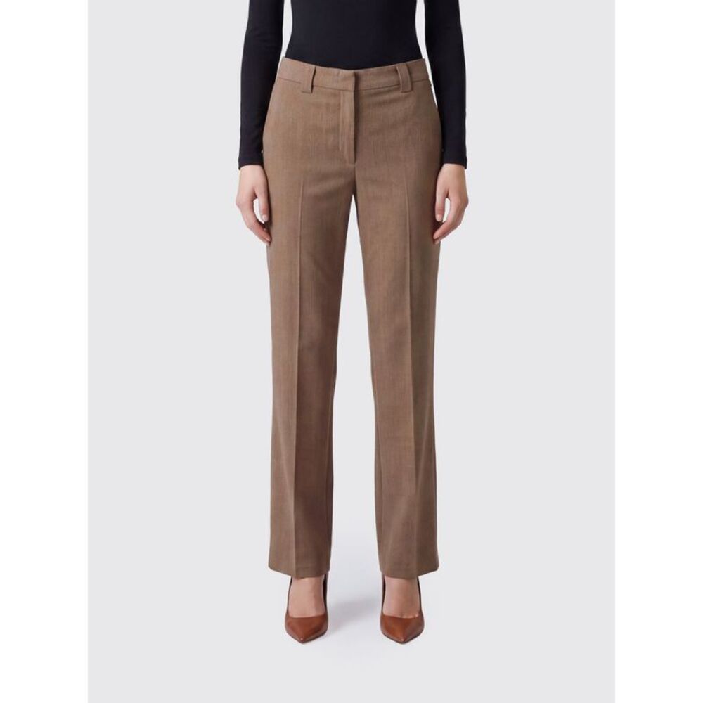 Liu Jo Women Liu Jo Slim Fit Chino Trousers In Viscose Blend With Mid-Rise Waist